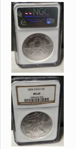 MS-69 2004 American Silver Eagle Coin