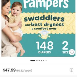Pampers Size 2 (148 Count)