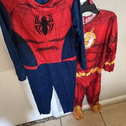 Kids Flash And Spider-Man Suit