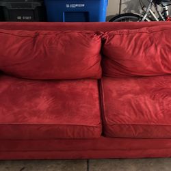 Big Red Comfy Couch