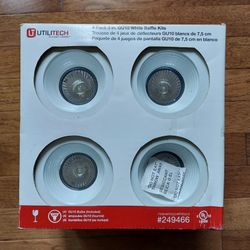 Utilitech 4 Pack White Baffle Kits