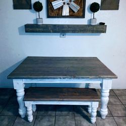 Dining Table With Bench