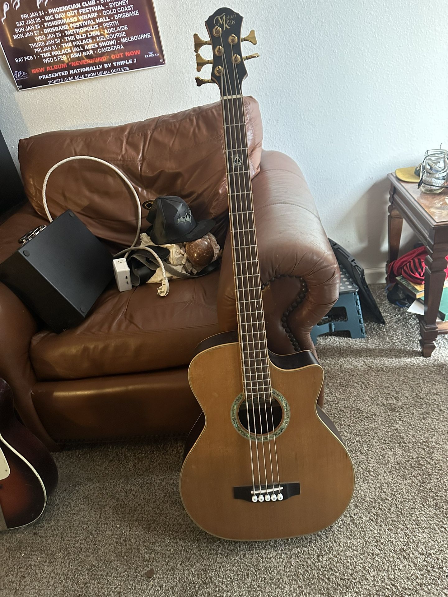 Michael Kelly 5 String Acoustic/Electric Bass