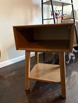 Plank & Beam Mid-Century  Wood Side Table