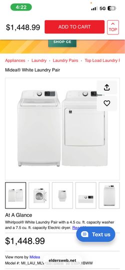 Midea Washer and Dryer Set