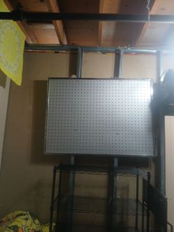 Metal Framed Pegboard Panel