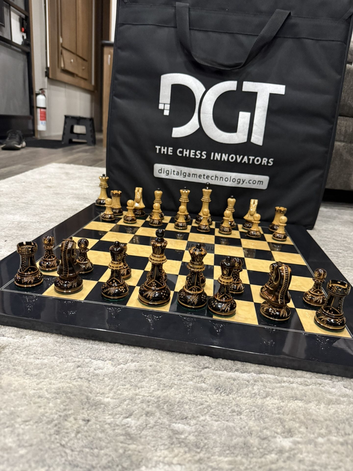 Handcrafted chessboard