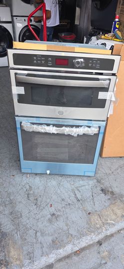 NEW GE SMART 27 INCHES MICROWAVE OVEN COMBO BUILT IN STAINLESS STEEL