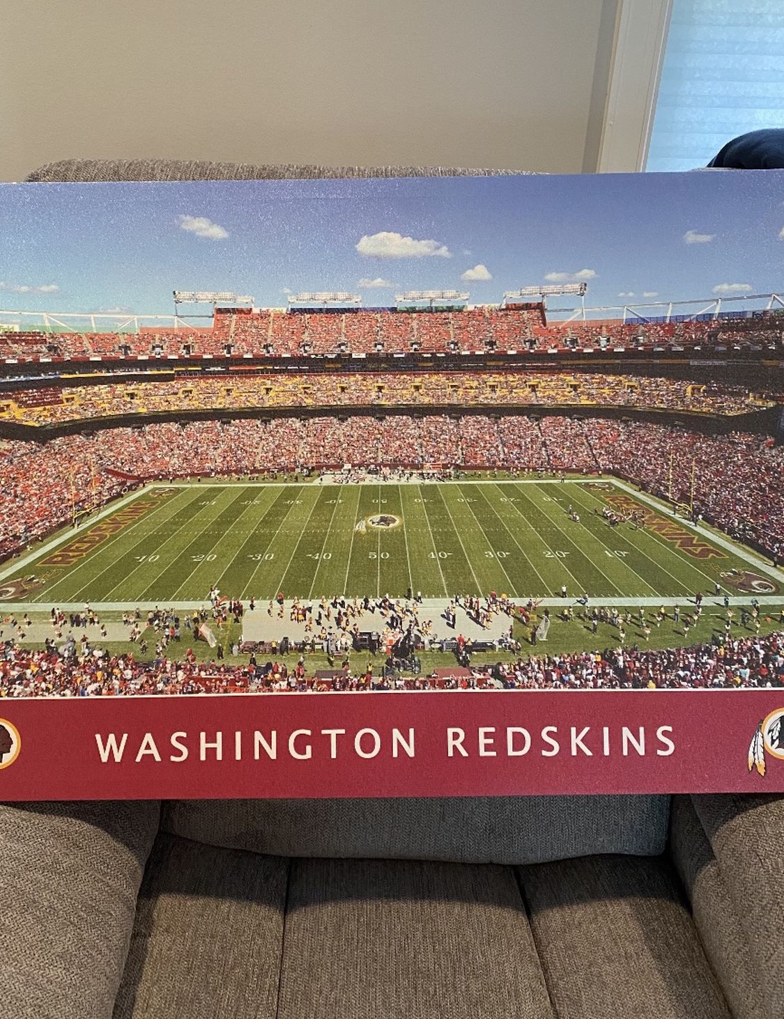 Washington Redskins Football Field Canvas Picture