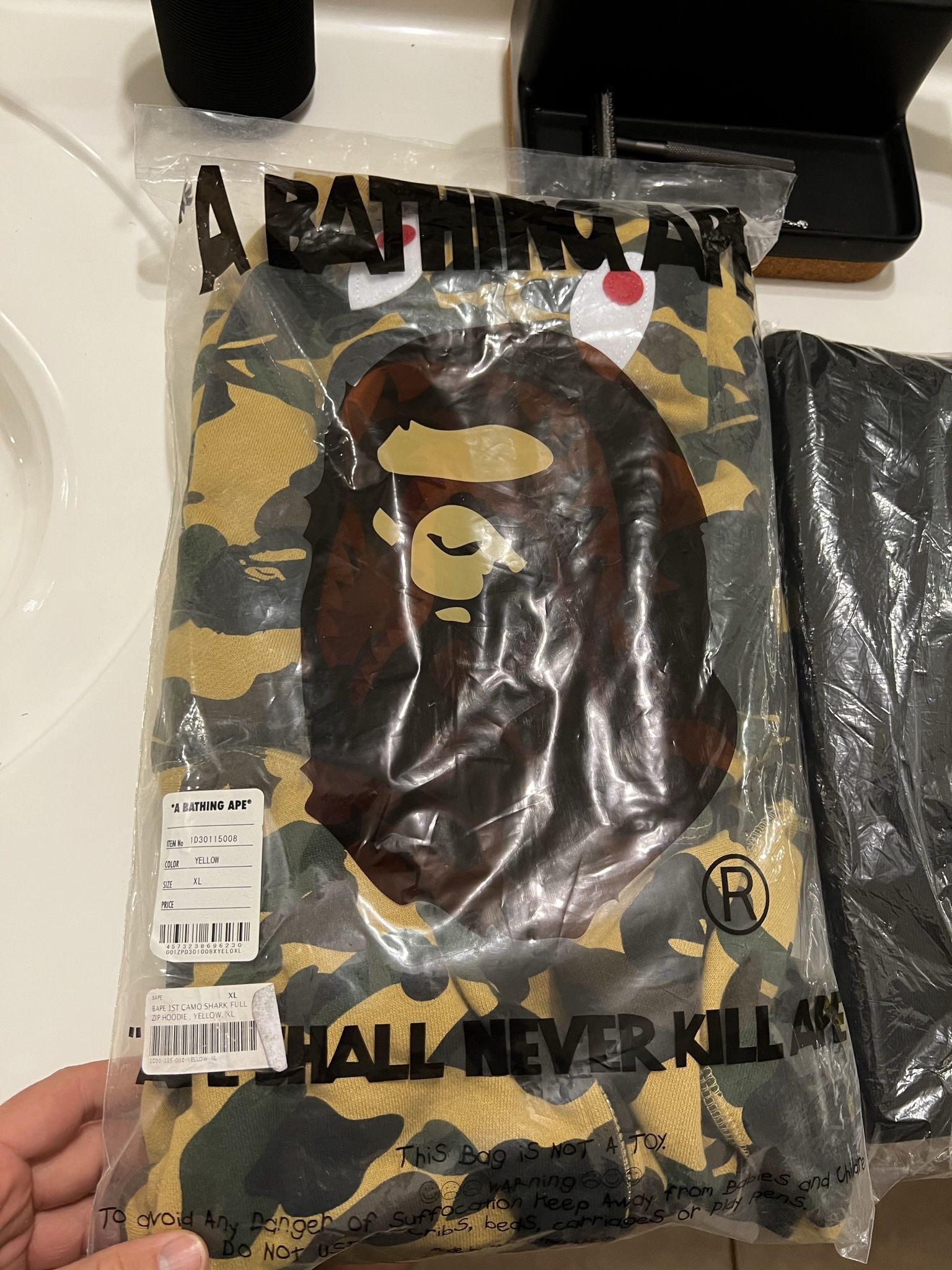 Bape 1st Shark Hoodie / Size XL