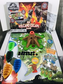 JURASSIC WORLD JEU VOLCANO ESCAPE 3D BOARD GAME BY CARDINAL