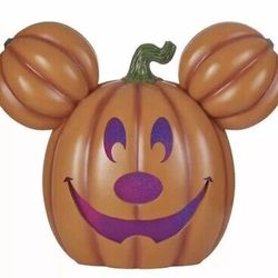Disney Mickey Pumpkin Light Up Jack O Lantern 