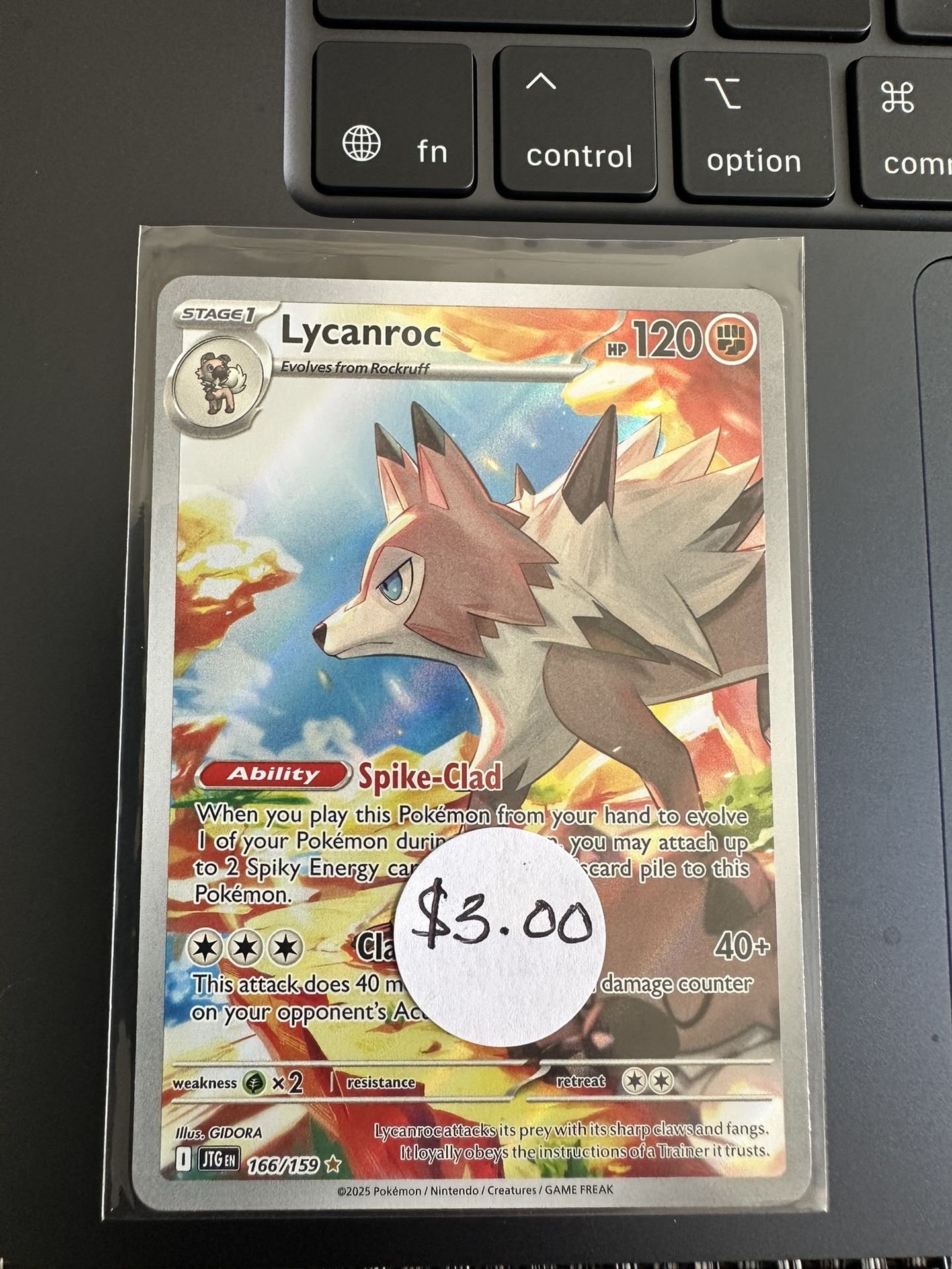 Pokemon “ Lycanroc “ 166/159