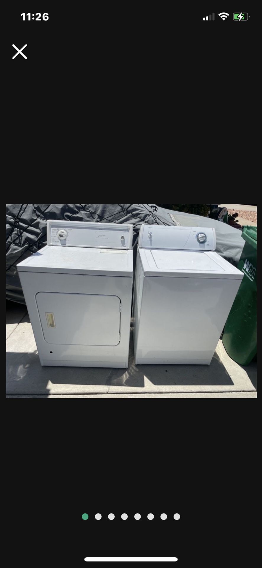 pair $500 Set Whirlpool Washer And Kenmore Gas Dryer