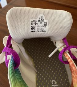 NEW! ADIDAS Bravada White Men's Sz Tennis Shoe Rainbow Pride