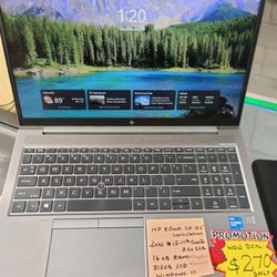 HP ZBook G8 Workstation 15.6" Intel Core i5 -11th Gen 16GB Ram 512GB SSD Win 11 Fingerprint Backlit 