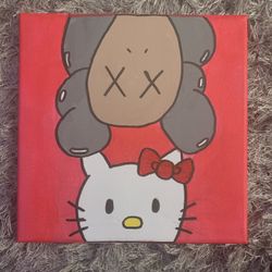 KAWS x HELLO KITTY Painting