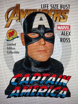 Marvel Captain America Alex Ross Life Size Bust