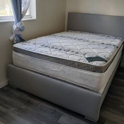 $430 Queen Bed Frame With Mattress And Box Spring Brand New Free Delivery 
