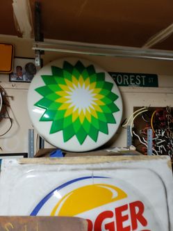 36 Inch B.P Gas Station Light Up Sign