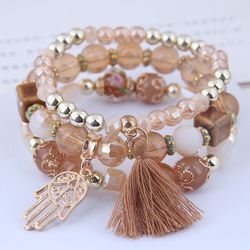 Bracelet- Bohemian style- Beaded bracelet