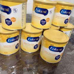 8 New baby  Formula Cans 