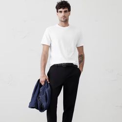 NWT Banana Republic Men’s Eco Premium Wash White Cotton T-shirt, size L 