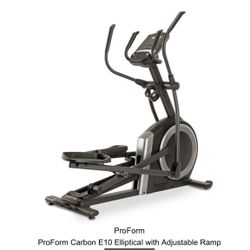 Proform Carbon E Elliptical with Adjustable Ramp