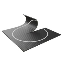 10'x10' Flexi-Roll Wrestling Mat, 1.25" Thick BJJ Judo MMA Mat for Home Gym & Training