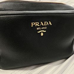 Authentic Prada Black Vitello Leather bag