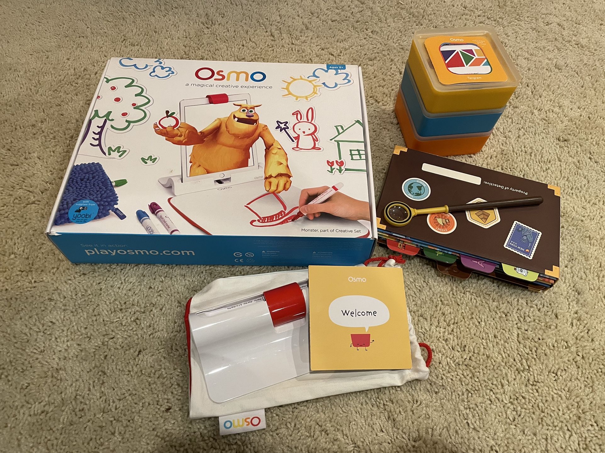 Osmo Starter Set, Detective Agency, And Monster Games