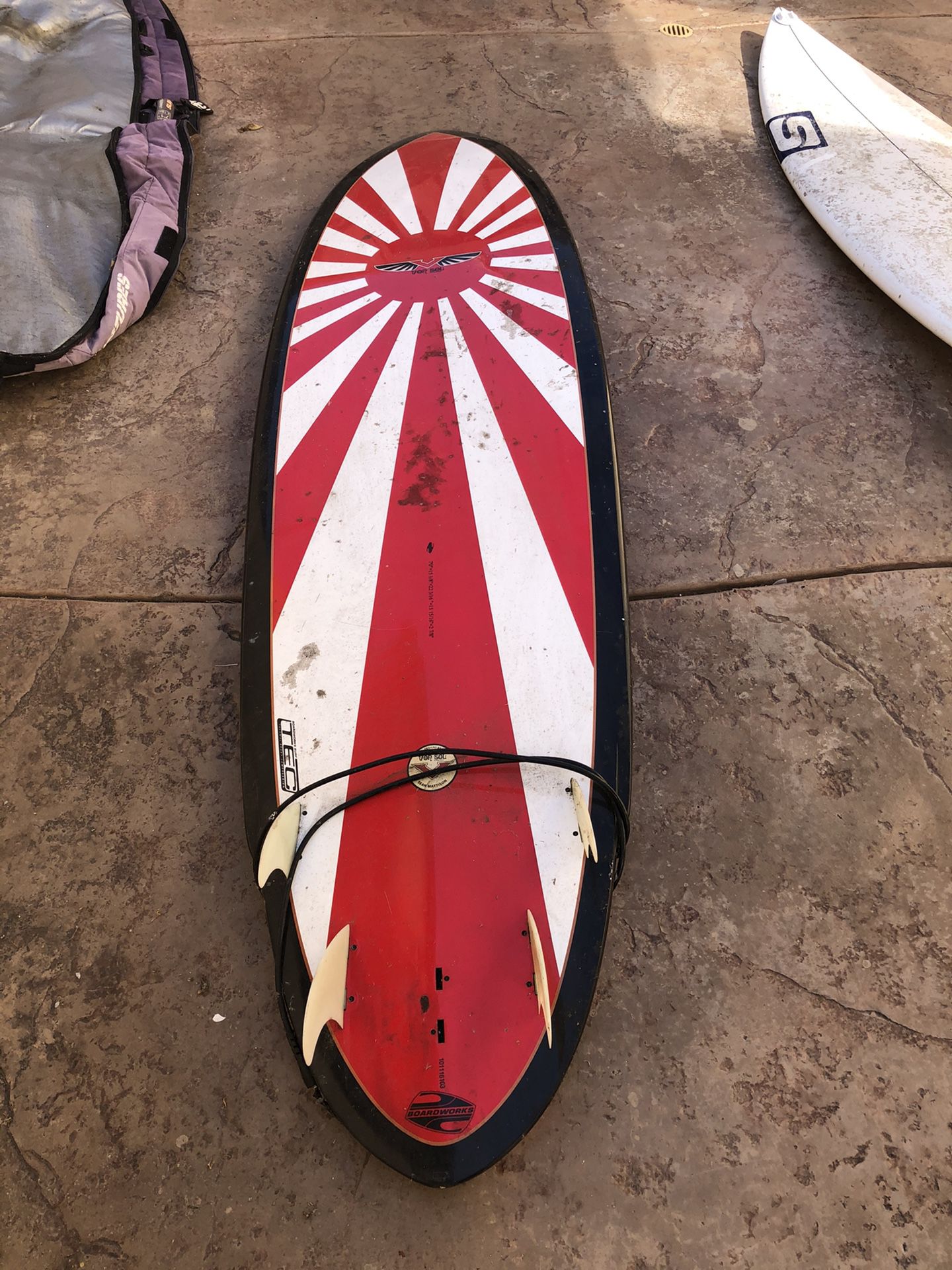 Surfboard 7’0 SurfTec quad fin