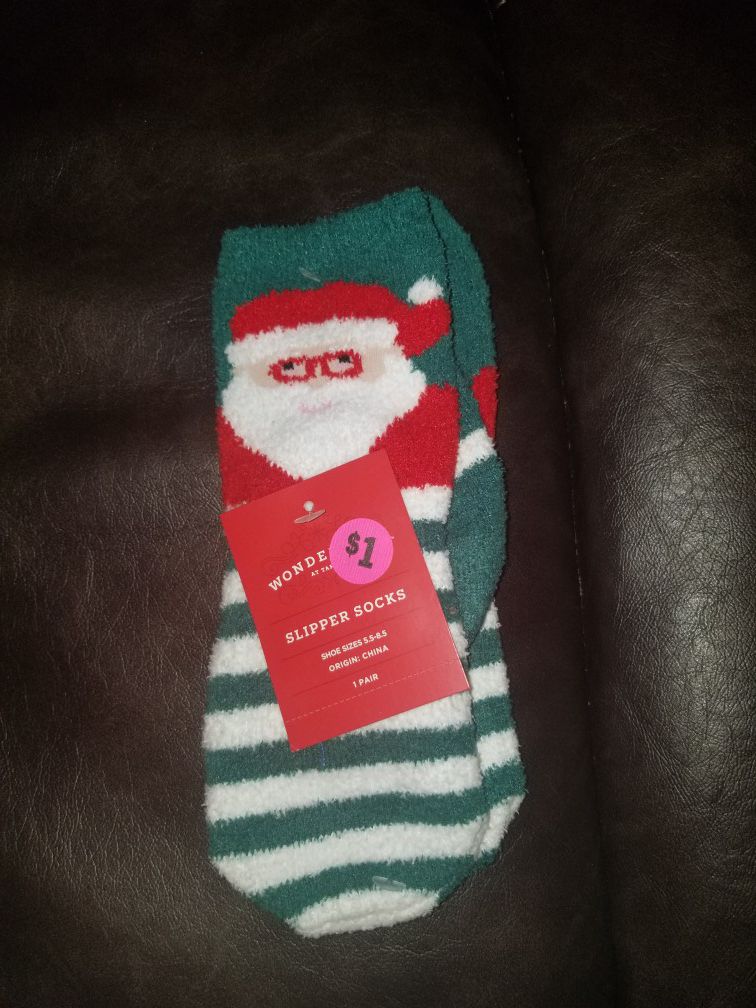 Brand new Santa socks