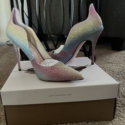 Jessica Simpson Multi-Color Glitter Heels