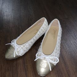 Channel Ballet Flats 