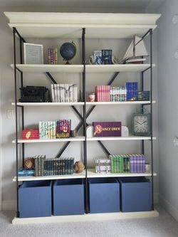 RH Parisian Cornice Double Shelving