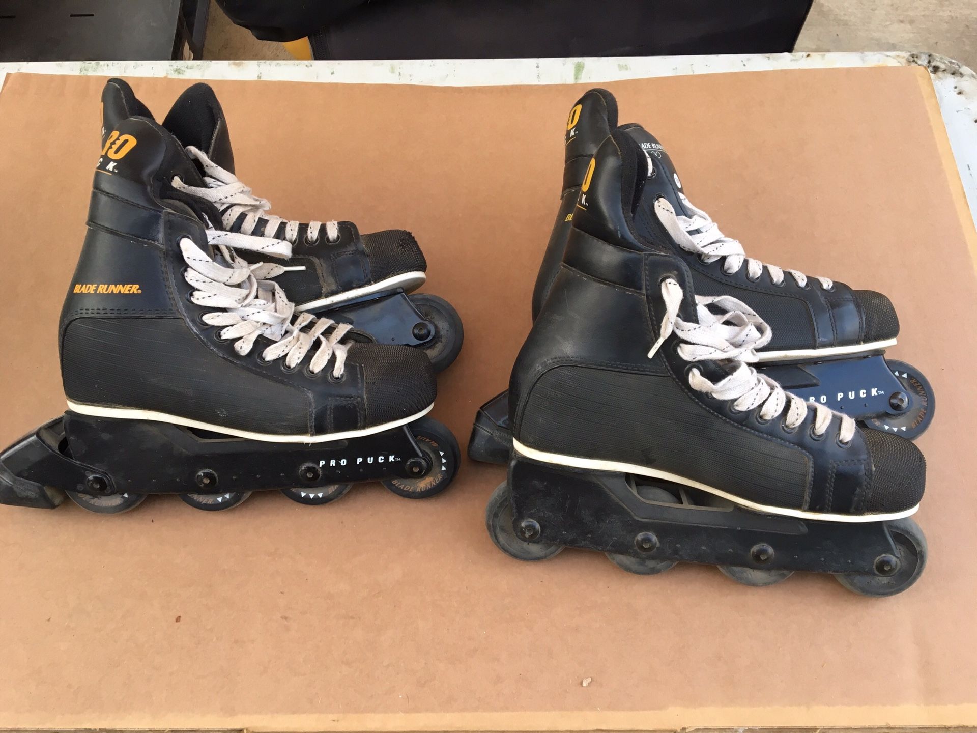 Inline Skates Blade Runner Pro Puck Street Hockey Sizes 8 & 10 for Sale