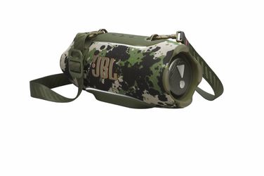 JBL Xtreme 5 - Portable waterproof speaker with massive legendary JBL sound, ambient edge lighting, and a convenient shoulder strap - Squad