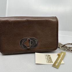 Aimee Kestenberg After Hours Women's Solid Leather Crossbody Bag Espresso