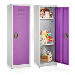 Adiroffice 48" Storage Locker,Metal and Plastic toys Storage L15”*D15”*H48”(address in description) 👇delivery 🚚 available within 15 miles with extra