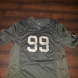 Houston TEXANS JJ Watt Army Jersey Camo Size XL