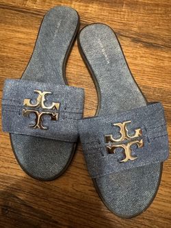 Tory Burch Denim Sandals