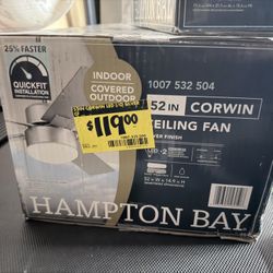 Hampton Bay 52” Ceiling Fan - NEW
