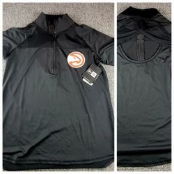 Atlanta Hawks NBA New ERA womens Small black jacket open back NWT MSRP$68 rare