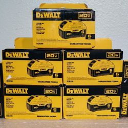 DeWalt 20 Volt Max 6.0ah Battery Pack..$70 Each One...Firm On Price Brand New...