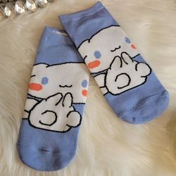Women's Novelty socks green character one size 
