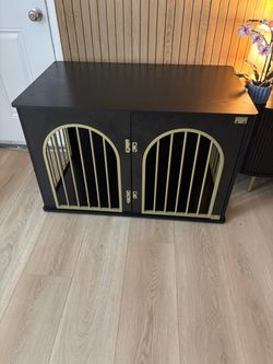 Dog crate furniture