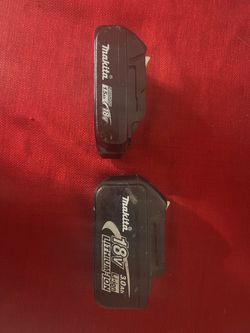 Two Makita 18v Batteries