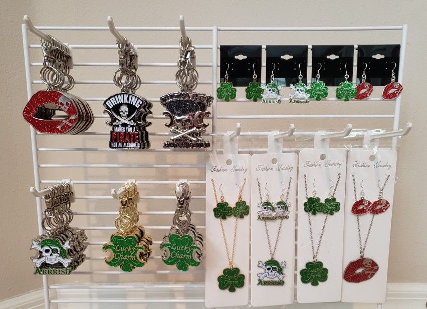 Earrings, Necklaces, Keychain/Bottle Openers & Sets: