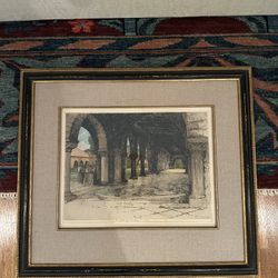 Stanford University sketch framed